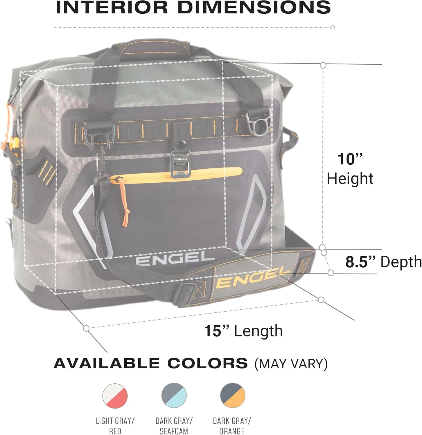 Engel HD20 High-Performance Soft Sided Tote Cooler - Durable, Leak-Proof, Portable Ice Chest for Camping, Fishing, Tailgating & Outdoor Activities - Long-Lasting Cold Retention