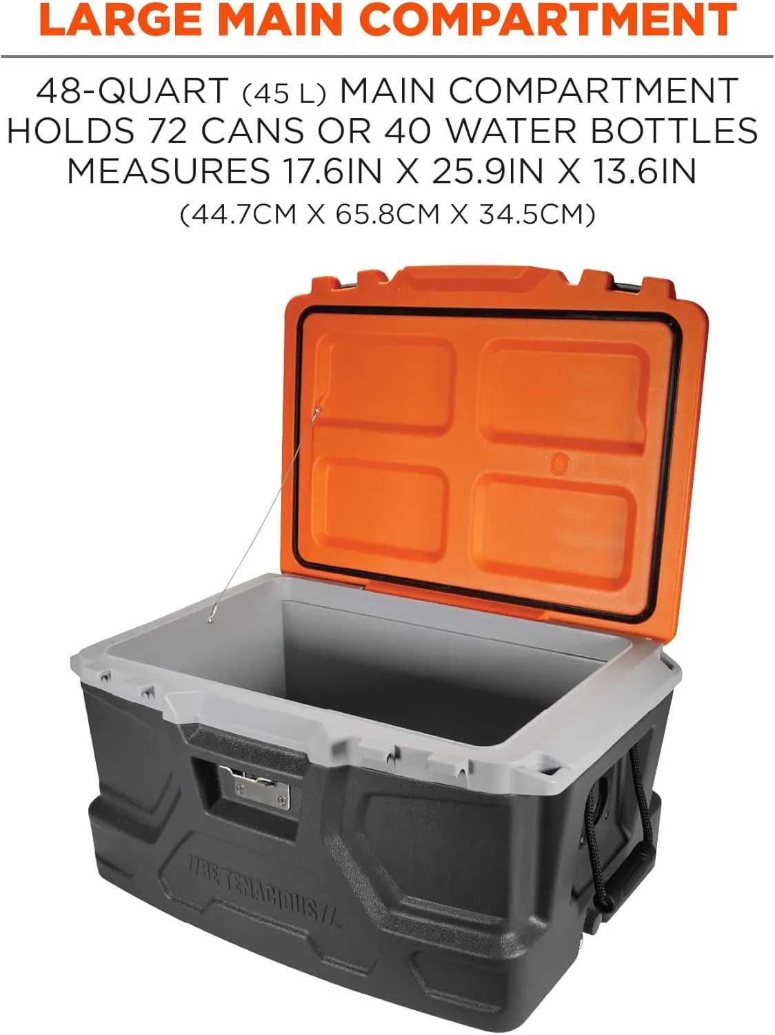 Ergodyne Chill Its 5171 Hard Sided Cooler, 48-Quart