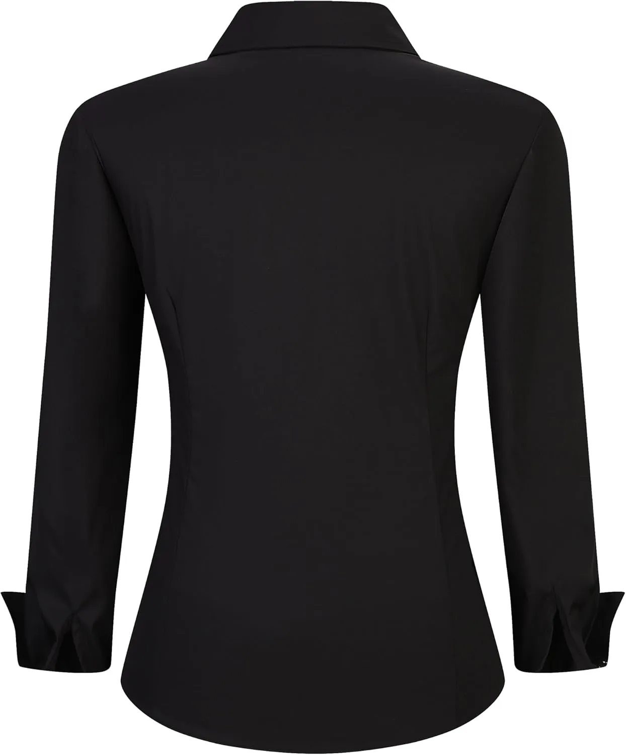 Esabel.C Womens Button Down Shirts Long Sleeve Regular Fit Stretch Work Blouse
