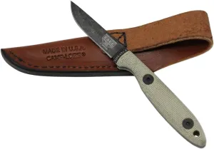 ESEE Knives Cody Rowen CR2.5 Hunting Camping Fixed Blade Knife w/Leather Sheath (Black Oxide)
