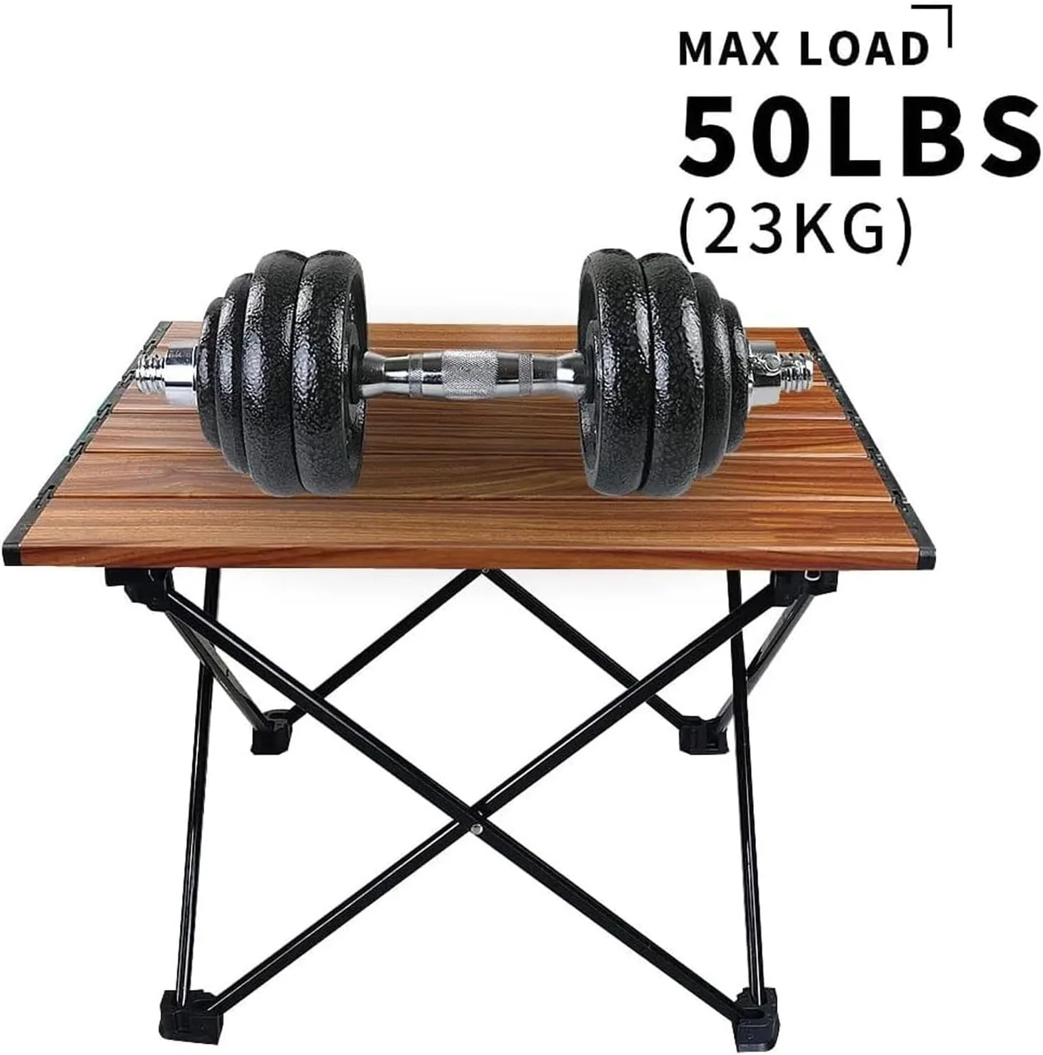 esmen Portable Camping Table,Ultralight Foldable Camping Tables,Aluminum Alloy Picnic Table,Roll Up Folding Table for Camp Fishing Travel
