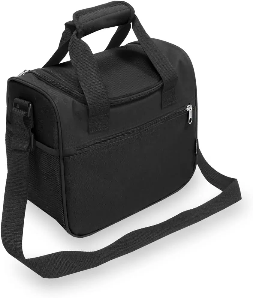 Everest Cooler Lunch Bag - Large, Black, One Size (CB10-BK)