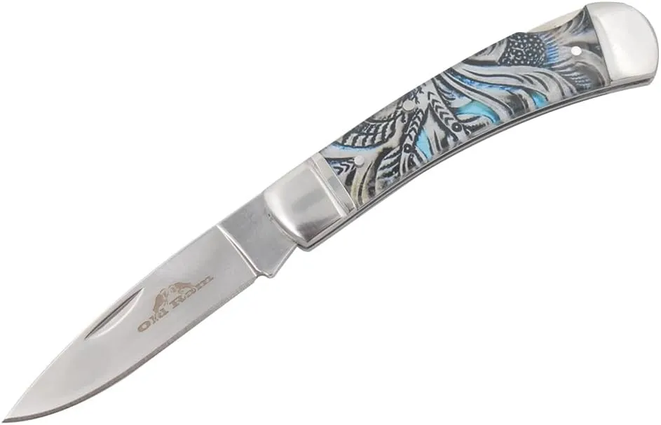 Every Day Carry Lock-Back Manual Folding Outdoor Hunting Camping Knife (Mix Color 1)