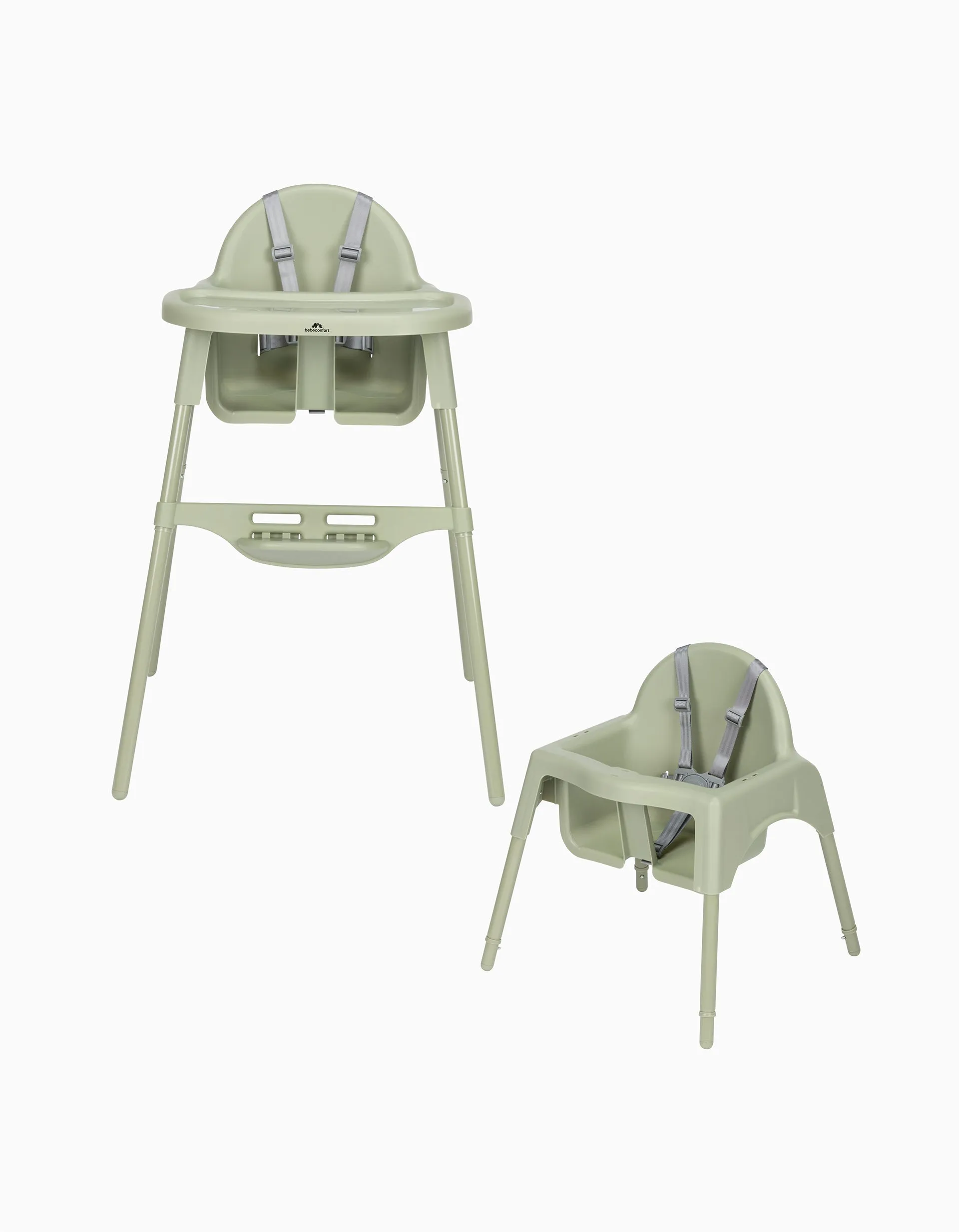 Evolutionary High Chair Bebe Confort Meely 2 in 1, Green