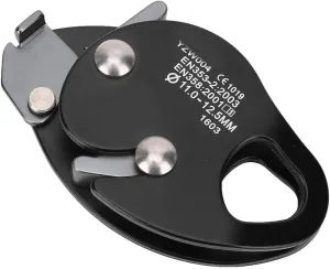EVTSCAN Climbing Descender Grab Stop Gear for 11-12.5mm Rope Mountaineering Rock Climbing Enthusiasts