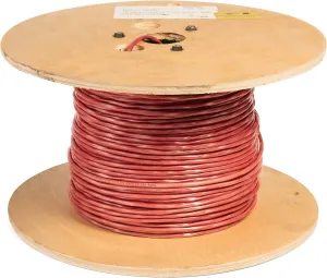 EWCS Equal to Belden 88760 High Temeperature Plenum Rated Version with 18AWG Stranded Tinned 100% Copper 1 Pair Shielded Overall Red FEP Jacket 300 Volts 200C (UL) Listed- 500 Feet