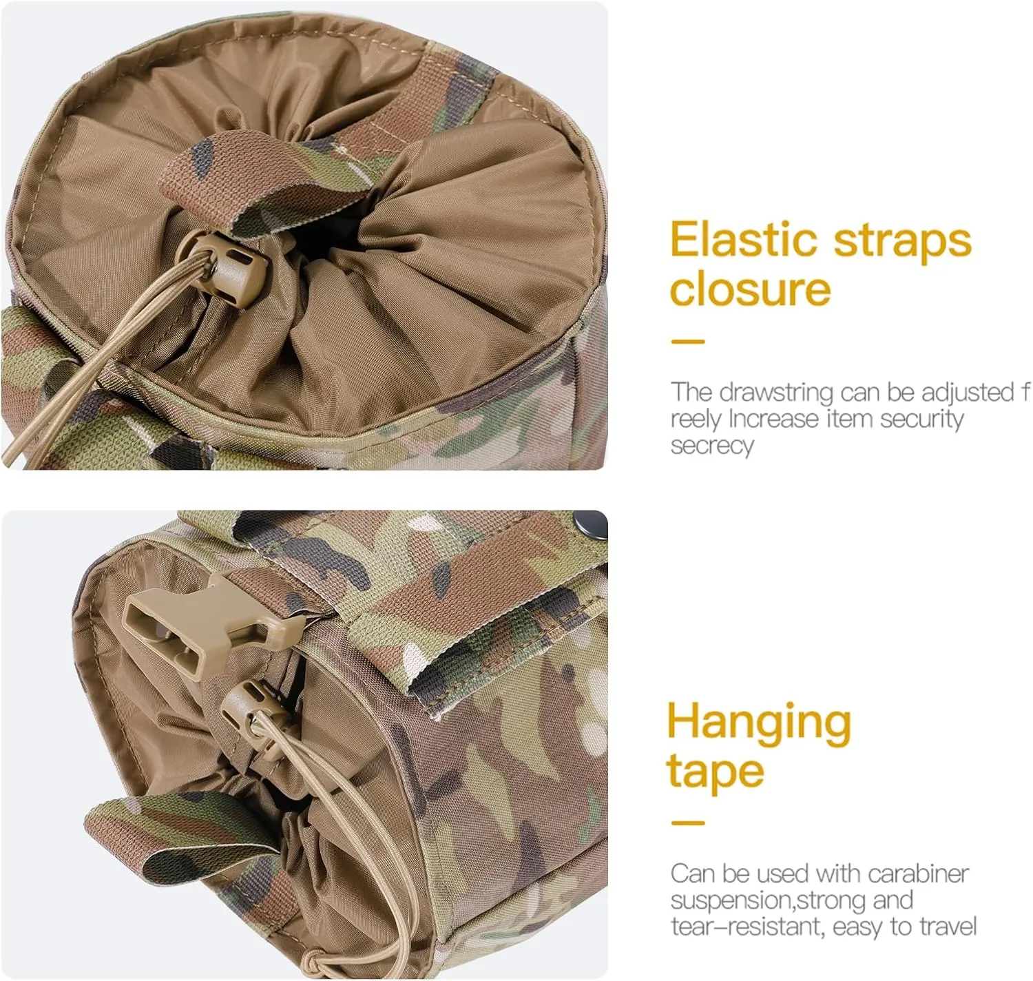 EXCELLENT ELITE SPANKER Tactical Folding Dump Pouch Utility Tool Bag Military Molle Drawstring Ammo Magazine Pouch