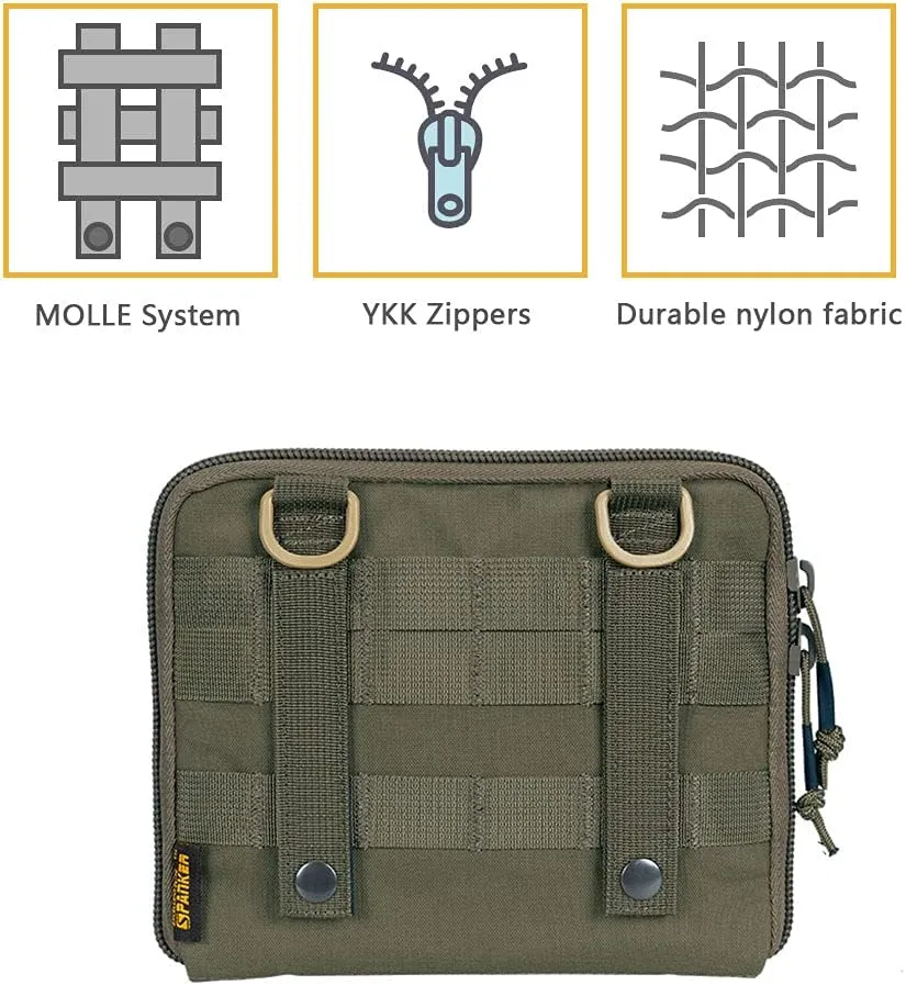 EXCELLENT ELITE SPANKER Tactical Molle Admin Pouch EDC EMT Utility Tool Bag Military Waist Organizer Pouches