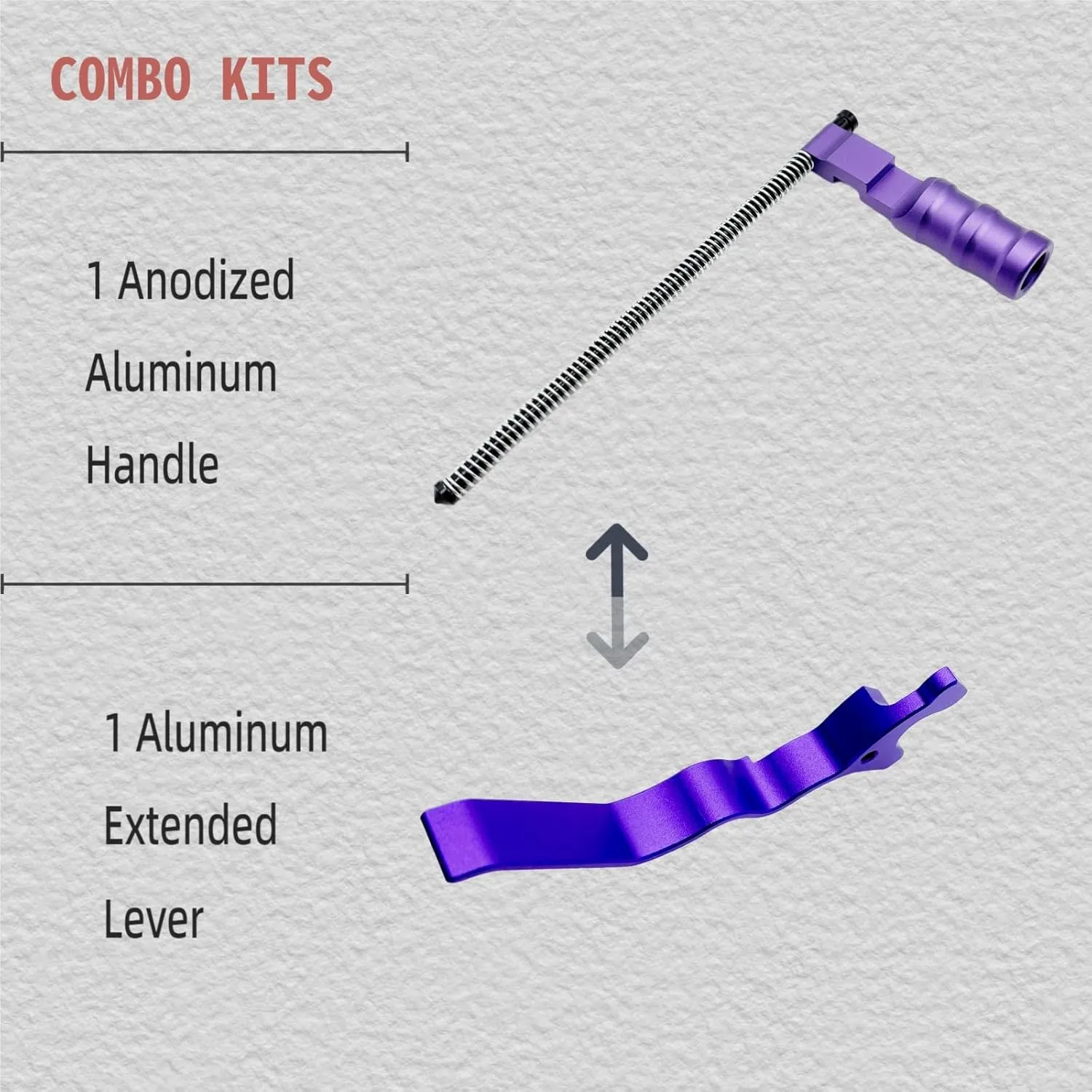 Extended Lever and Handle for 10-22 Combo (Purple)
