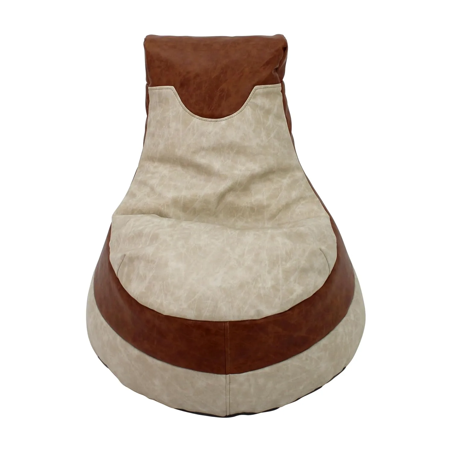 Factory Direct Partners Rustic Little Gamer Bean Bag Chair for Kids, Comfy Bean-Filled Flexible Floor Seating for Reading, Gaming, Sitting in Playroom, Rec Room or Classroom - Distressed Assorted
