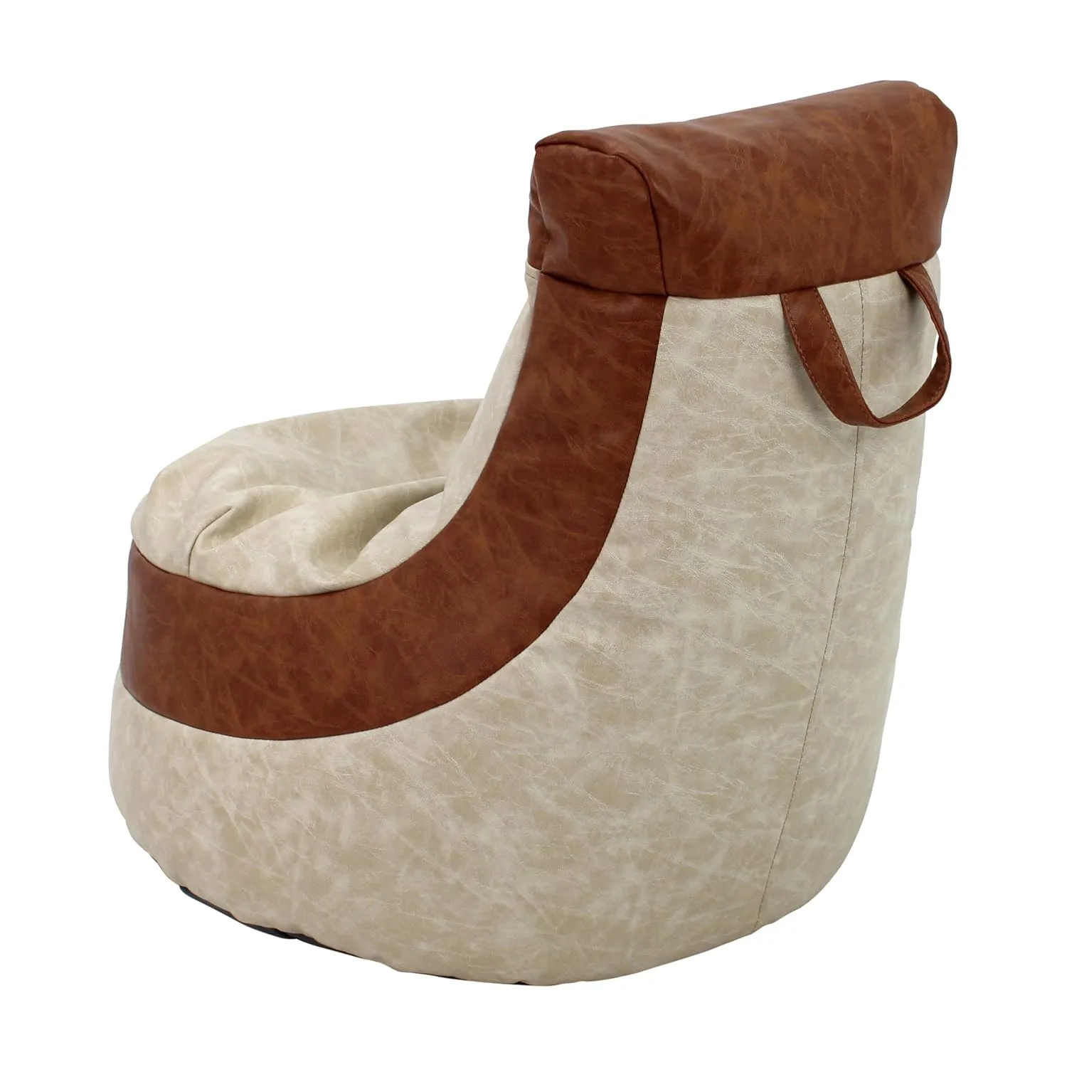 Factory Direct Partners Rustic Little Gamer Bean Bag Chair for Kids, Comfy Bean-Filled Flexible Floor Seating for Reading, Gaming, Sitting in Playroom, Rec Room or Classroom - Distressed Assorted