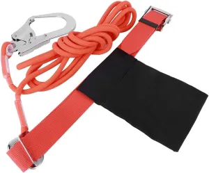 Fall Safety Belt Climbing Single Waist Safety Belt with Large Hook for High Altitude Safety Assurance