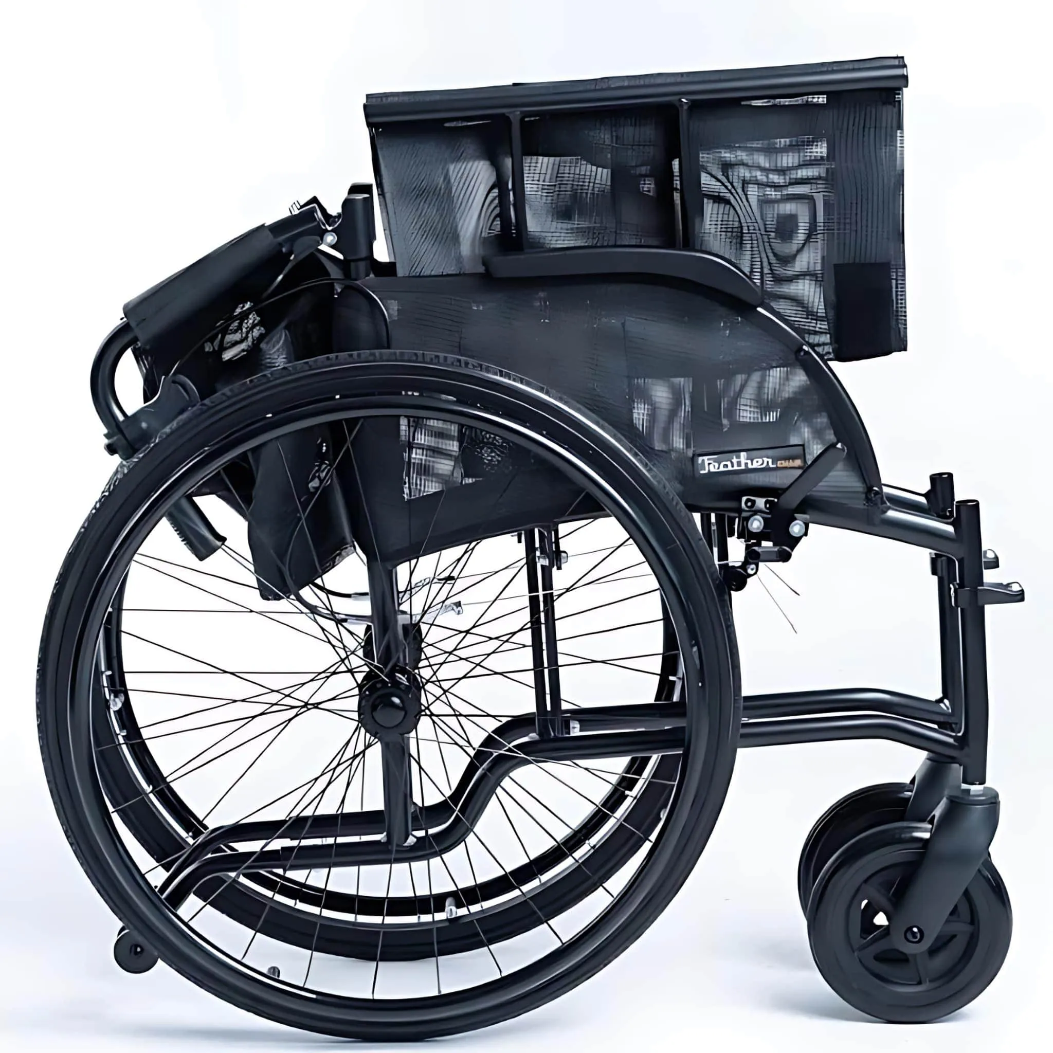 Feather Chair XL 15 lbs Ultra Light Featherweight Wheelchair by Feather