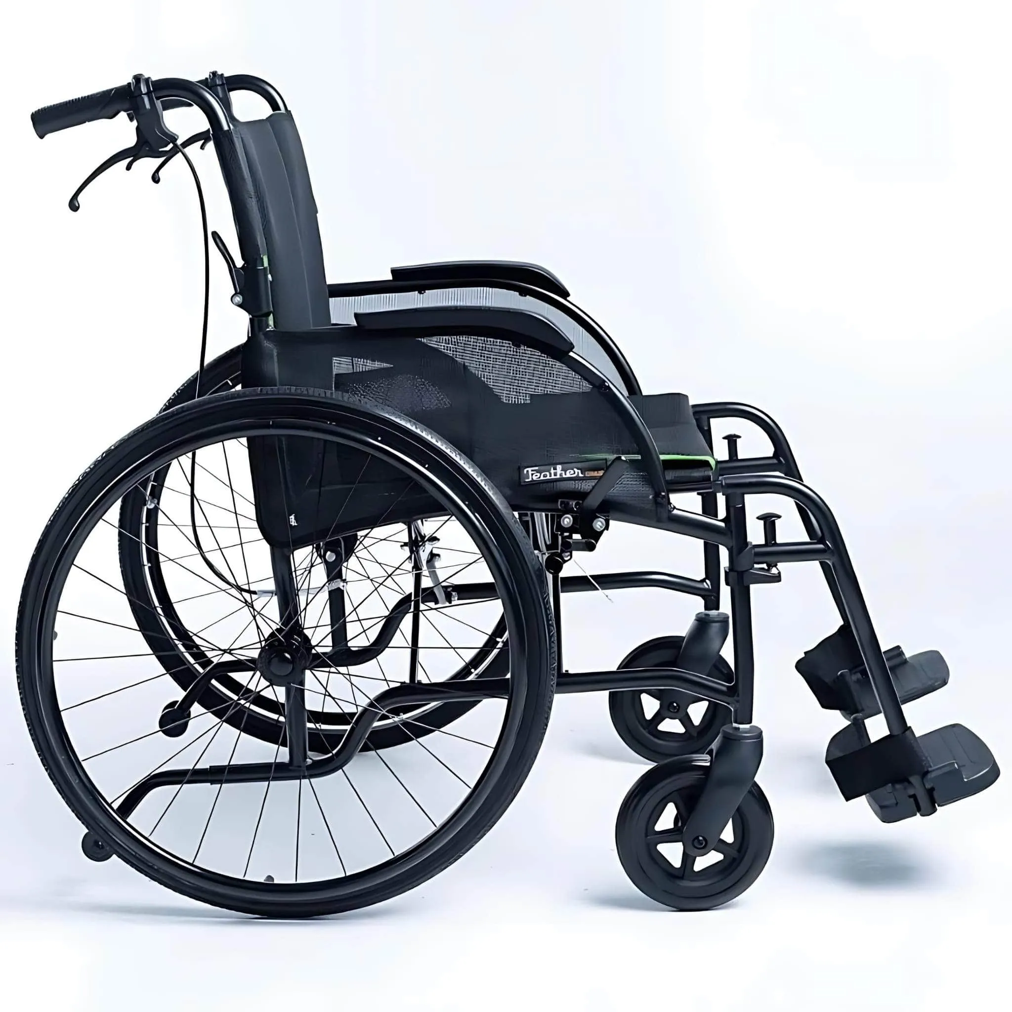 Feather Chair XL 15 lbs Ultra Light Featherweight Wheelchair by Feather