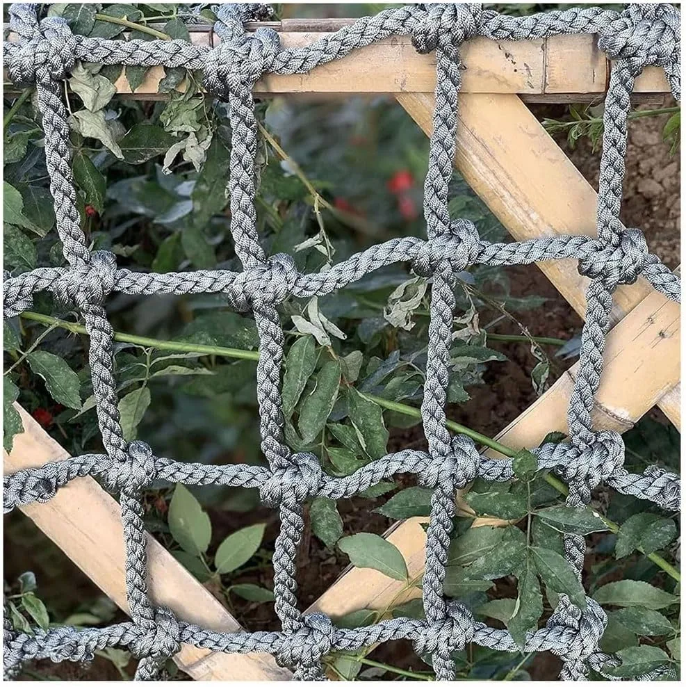 Fence Nets Climbing Netting Automotive Cargo Nets Heavy Duty Rope Cargo Net Anti-Wear Balcony Railing Protection Fence Net Children Outdoor Climbing Net(16mm-16cm,1X3m/3.3X9.8ft)