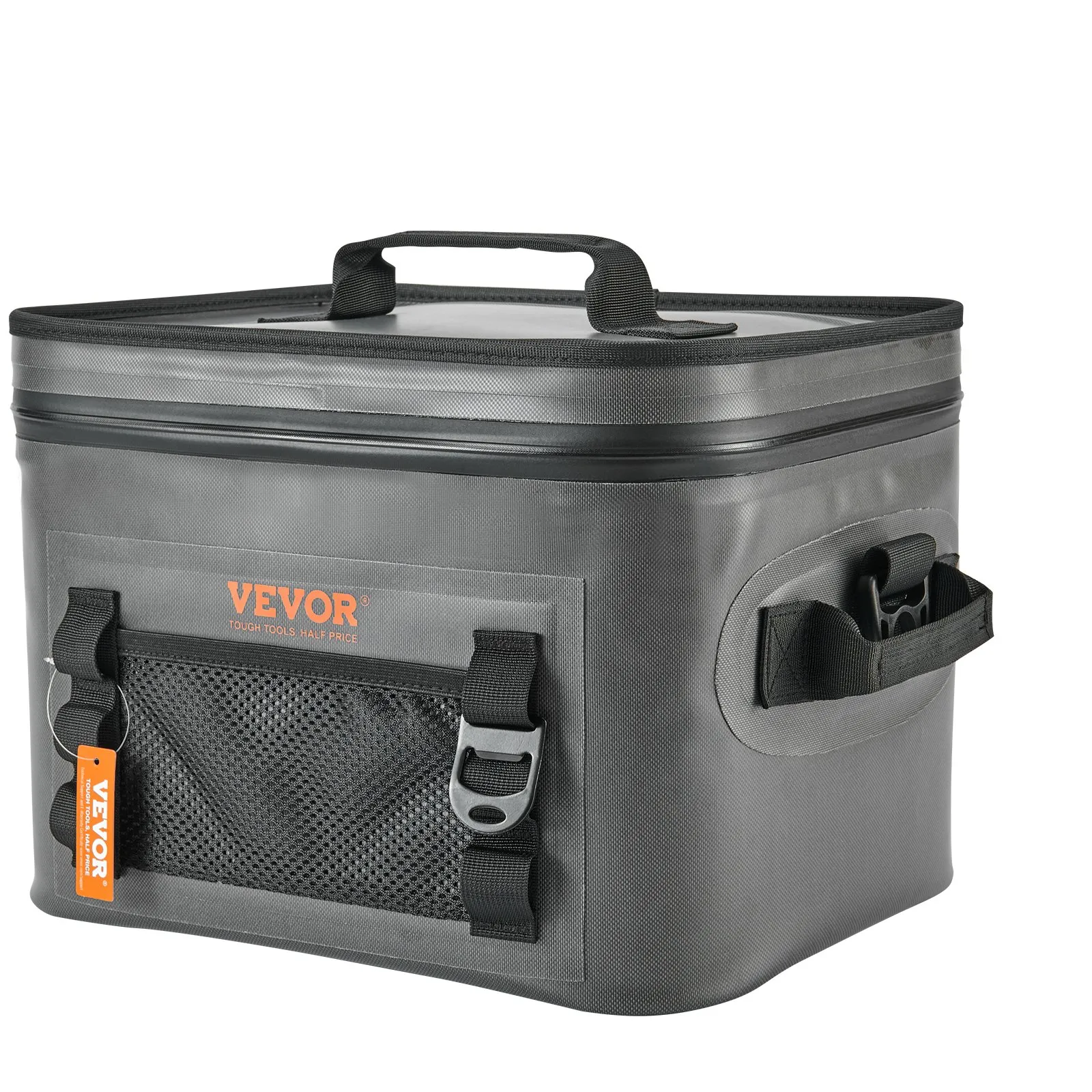 (FINAL PRICES ARE LOWER ON OUR SITE!) VEVOR Soft Cooler Bag, 16 Cans Soft Sided Cooler Bag Leakproof with Zipper, Waterproof Soft Cooler Insulated Bag, Lightweight & Portable Collapsible Cooler for Beach, Hiking, Picnic, Camping, Travel