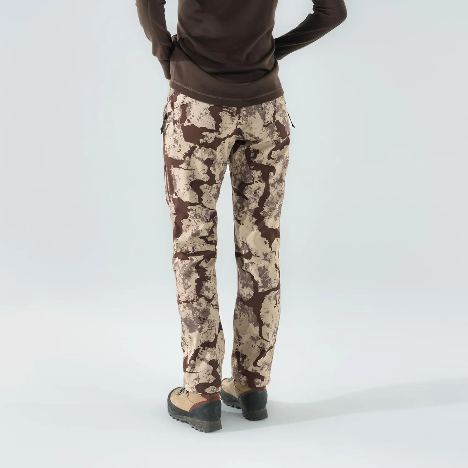 First Lite Women's 308 Lined Pant - Fleece-Lined Stretch Camo Hunting Pants with Hip Vents