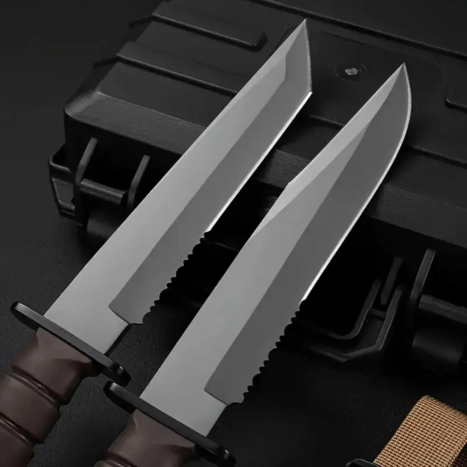 Fixed Blade Survival Knife with Sheath - Stainless Steel Hunting & Camping Knife, Razor-Sharp Tactical Combat Tool, Durable Outdoor Gear for Hiking, Survival Kits & Camp Kitchen (Best Gift for Adventu