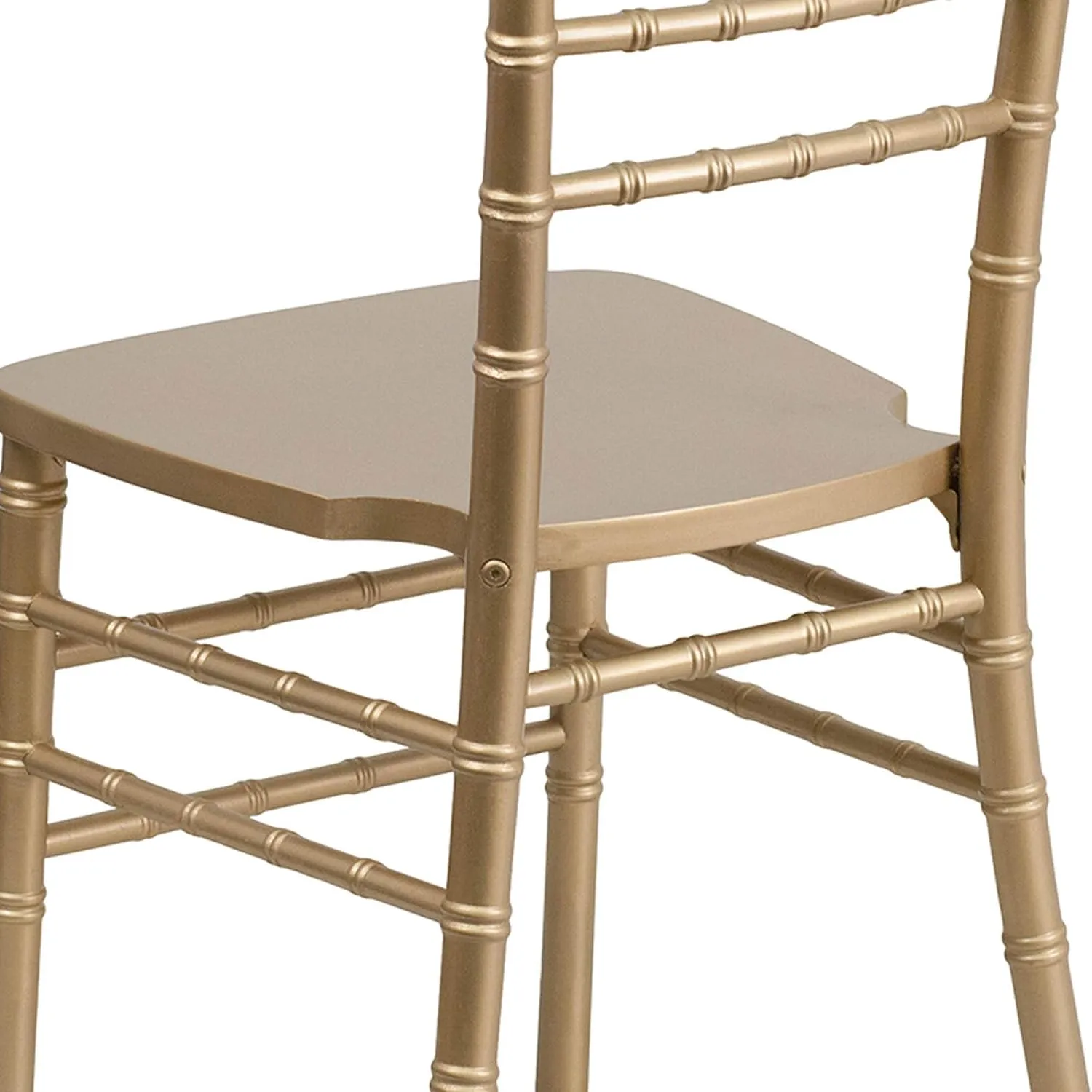 Flash Furniture Hercules Series Chiavari Chairs for Formal Events and Banquets, Commercial/Residential All-Occasion Event Chairs, Set of 2, Gold