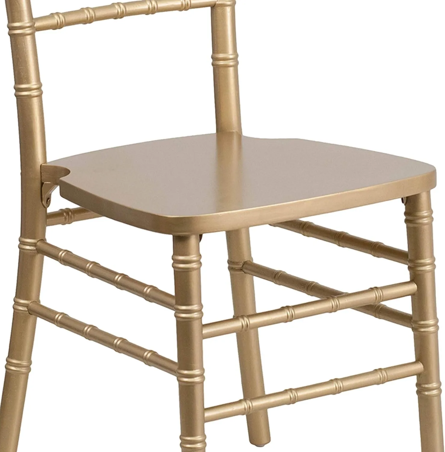 Flash Furniture Hercules Series Chiavari Chairs for Formal Events and Banquets, Commercial/Residential All-Occasion Event Chairs, Set of 2, Gold