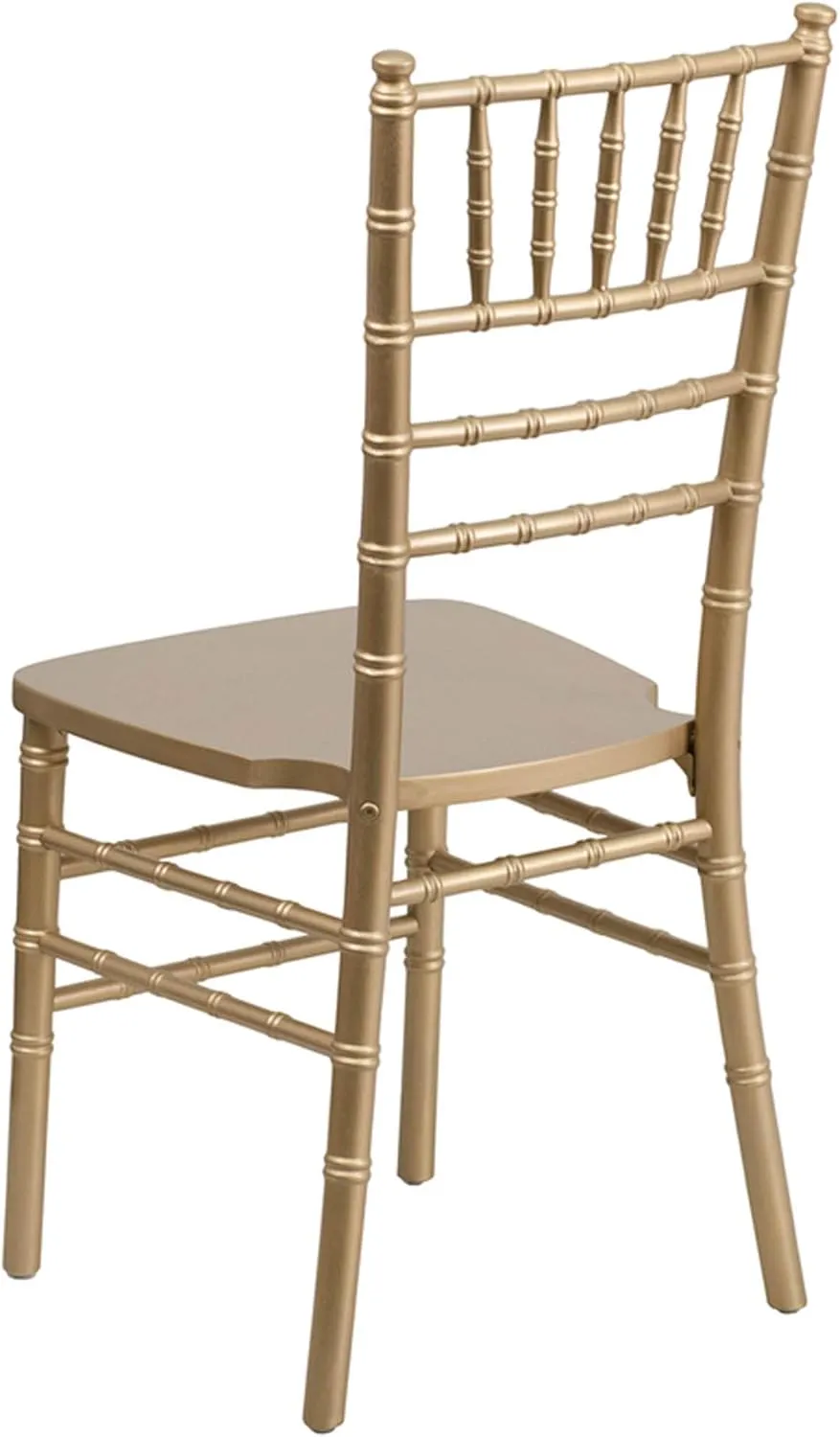 Flash Furniture Hercules Series Chiavari Chairs for Formal Events and Banquets, Commercial/Residential All-Occasion Event Chairs, Set of 2, Gold