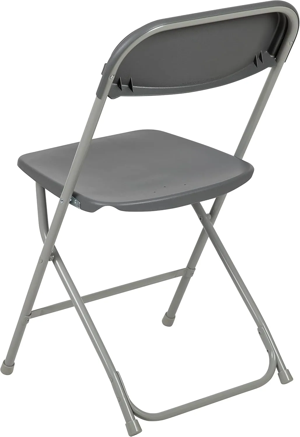 Flash Furniture Hercules Series Plastic Folding Chair - Grey - 6 Pack 650LB Weight Capacity Comfortable Event Chair-Lightweight Folding Chair