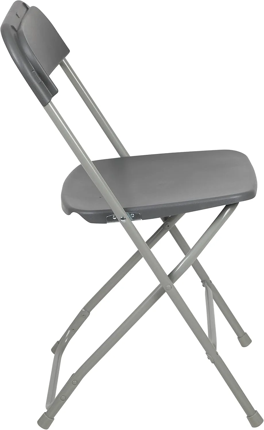 Flash Furniture Hercules Series Plastic Folding Chair - Grey - 6 Pack 650LB Weight Capacity Comfortable Event Chair-Lightweight Folding Chair
