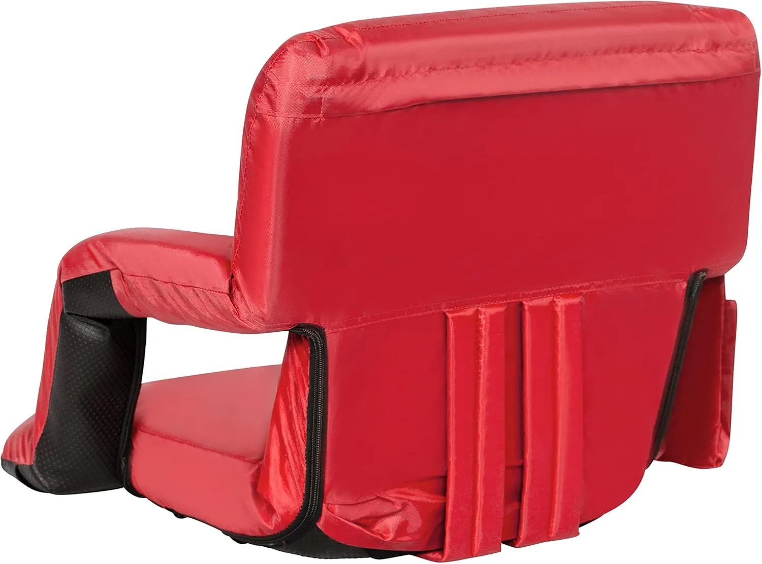 Flash Furniture Malta Portable Stadium Seats for Bleachers or Benches, Padded Stadium Chairs with Backpack Straps and Storage, Pack of 2, 265 lb. Weight Capacity, Red