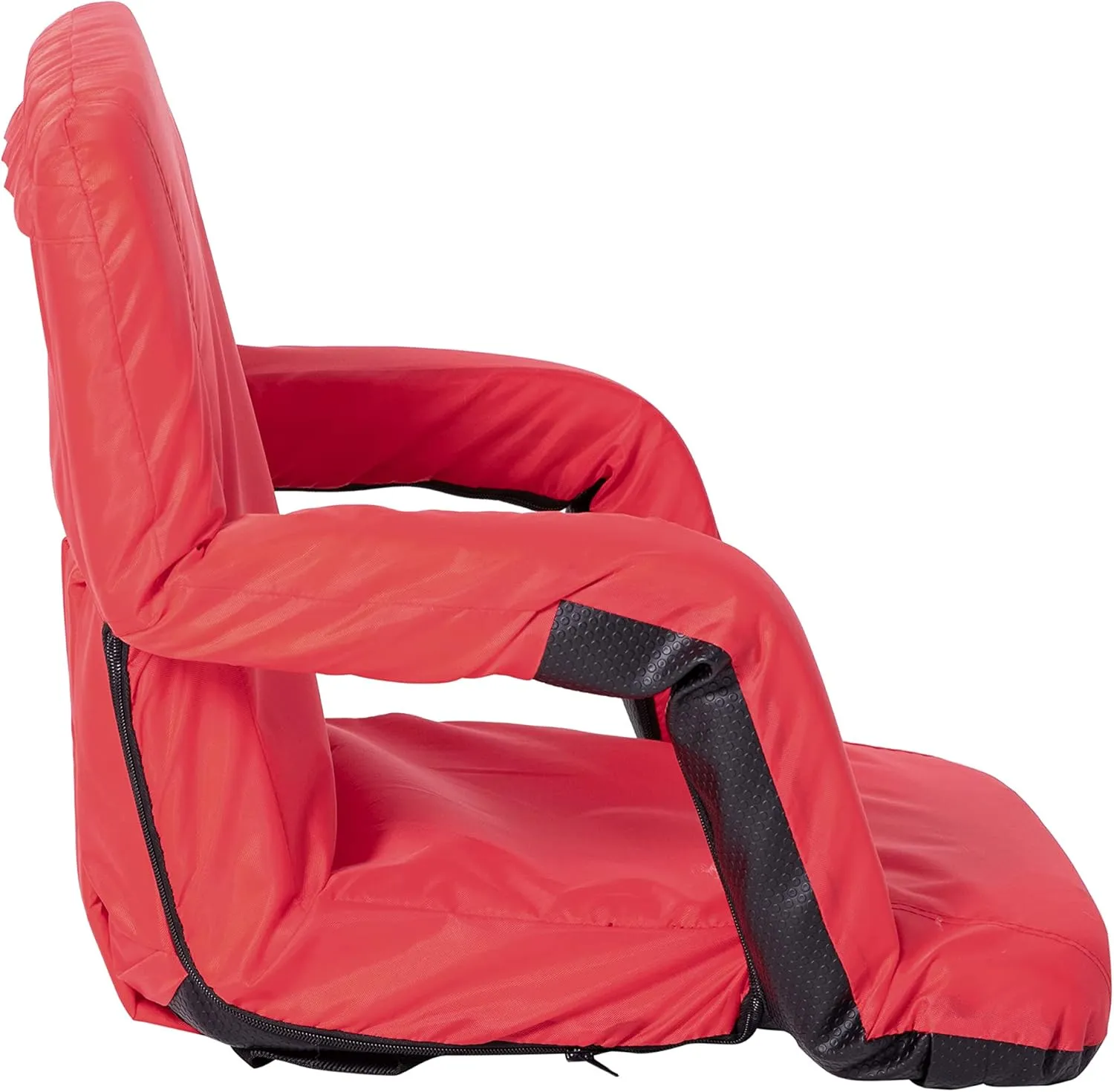 Flash Furniture Malta Portable Stadium Seats for Bleachers or Benches, Padded Stadium Chairs with Backpack Straps and Storage, Pack of 2, 265 lb. Weight Capacity, Red