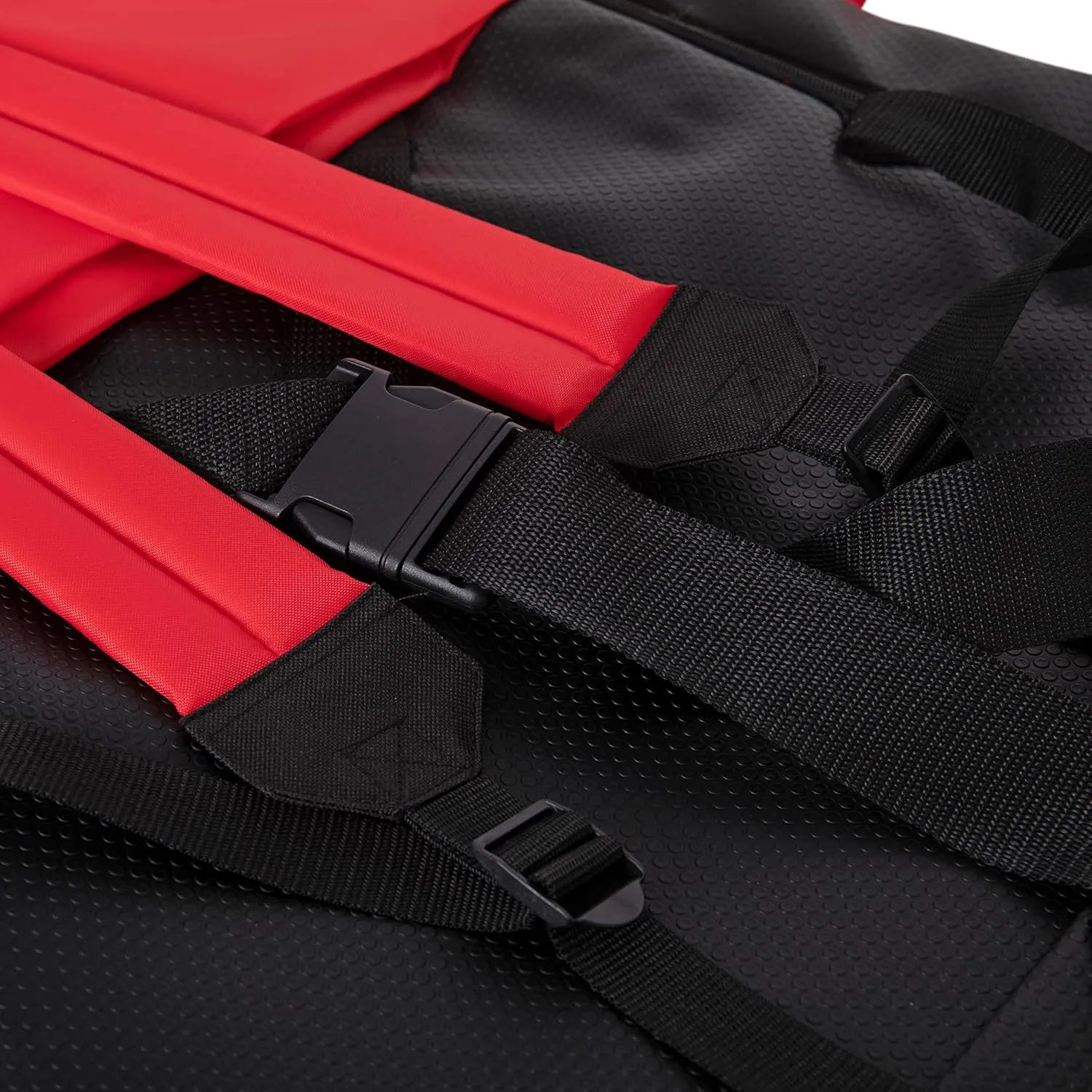Flash Furniture Malta Portable Stadium Seats for Bleachers or Benches, Padded Stadium Chairs with Backpack Straps and Storage, Pack of 2, 265 lb. Weight Capacity, Red