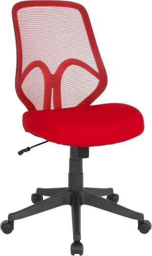 Flash Furniture Salerno Series High Back Red Mesh Office Chair