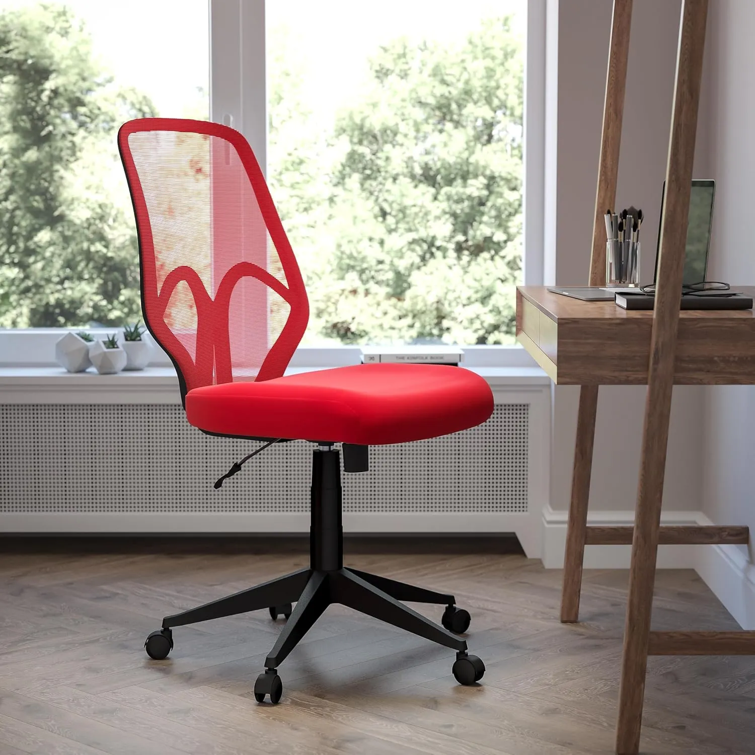 Flash Furniture Salerno Series High Back Red Mesh Office Chair