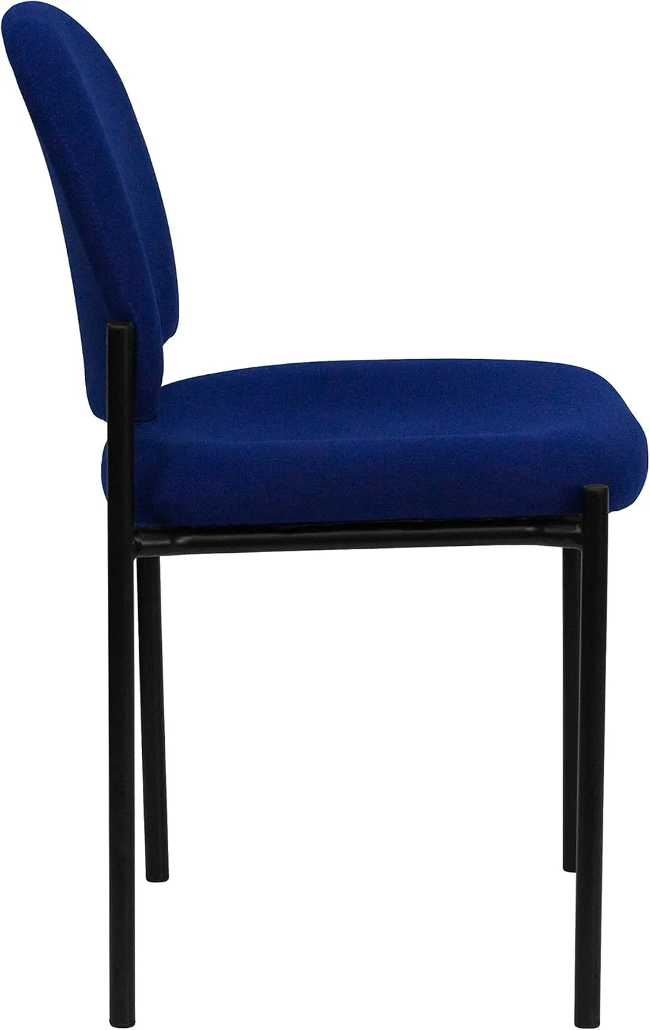Flash Furniture Tania Comfort Navy Fabric Stackable Steel Side Reception Chair