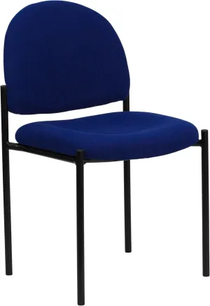 Flash Furniture Tania Comfort Navy Fabric Stackable Steel Side Reception Chair