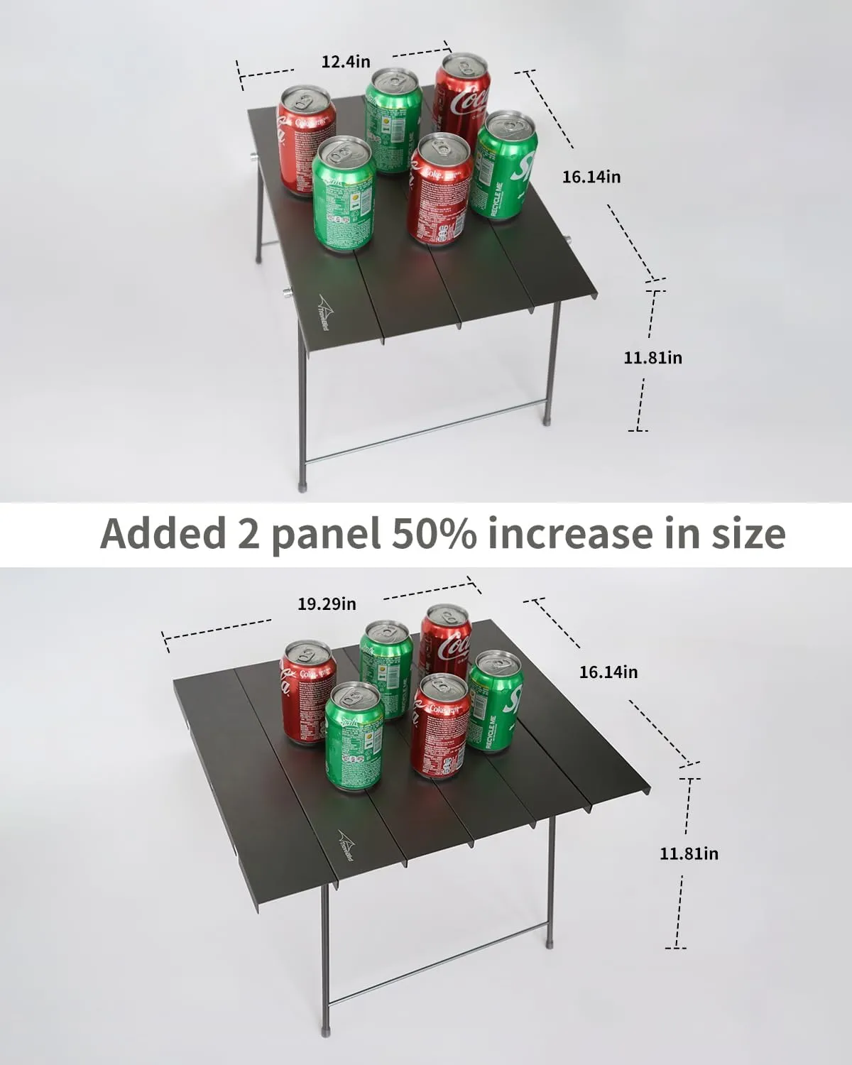 Flexifold Ultralight Aluminum Camping Table, Portable Folding Camping Table, Small Outdoor Side Table with Carry Bag for Outdoor Cooking, Picnic, Camp, Beach, Travel