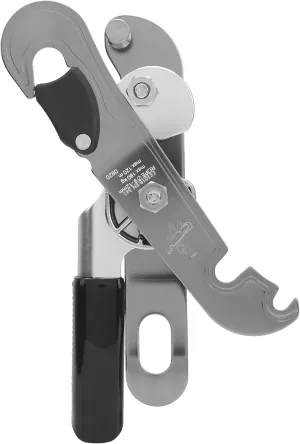 flexman Climbing Protection Stop Descender, 180KG Tensile Aviation Aluminum Climbing Rappelling Gear Ascender Device for 9~12mm Rope for Mountaineering Work at Height