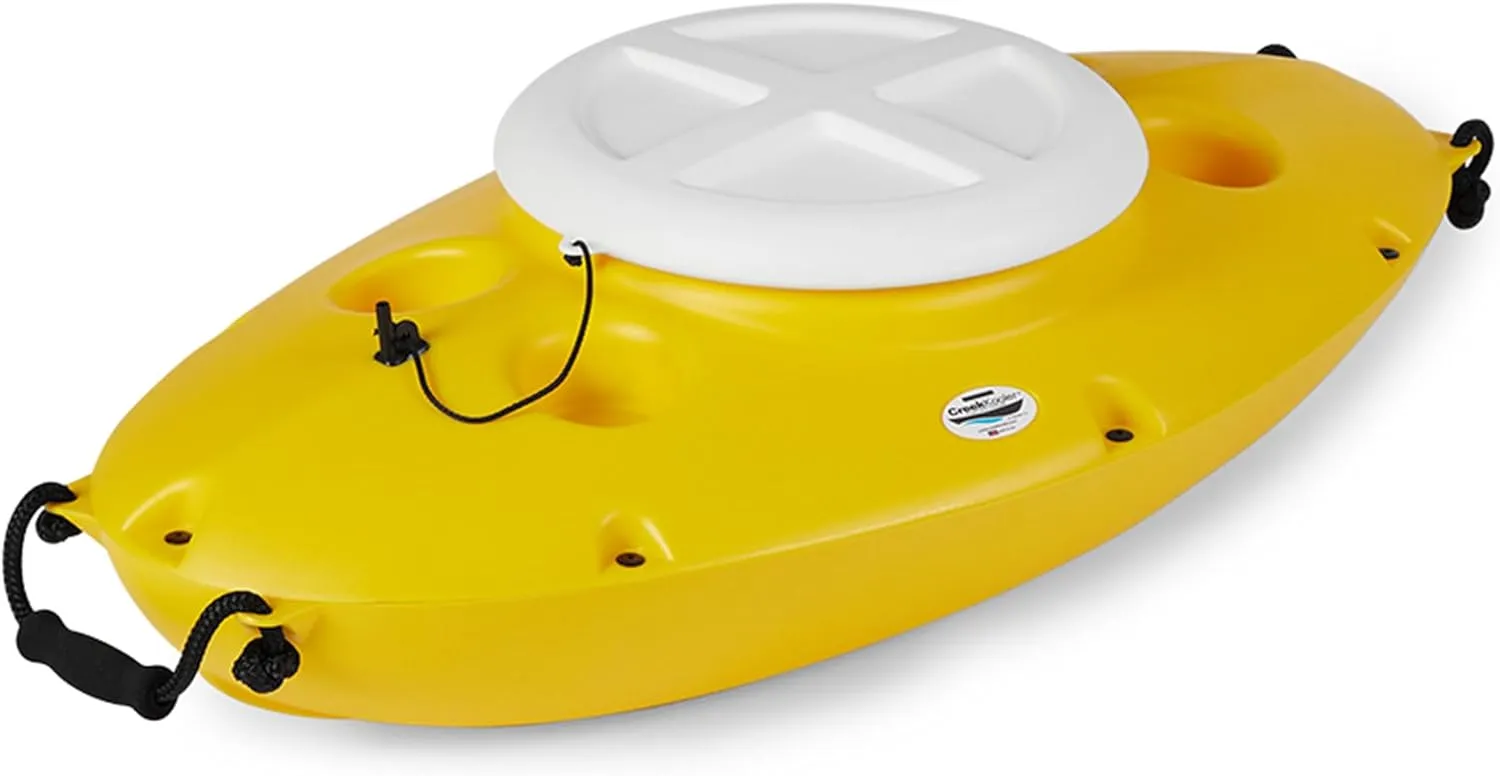 Floating Cooler, Tow on Rivers and Lakes with Canoe or Kayak, 30 Quart