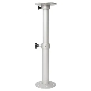 Flylin Adjustable Table Pedestal Detachable Table Base Stand Leg Base Mount Frame 17.8‑27.2 inch Aluminum Alloy Table Base Kit for RV Boat Yacht (1#)