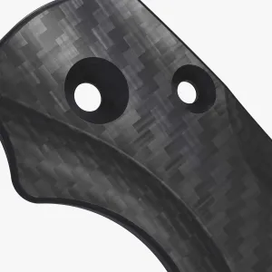 Flytanium Carbon Fiber Scales Compatible with Spyderco Paramilitary 2 EDC Folding Pocket Knife (Basket Weave)