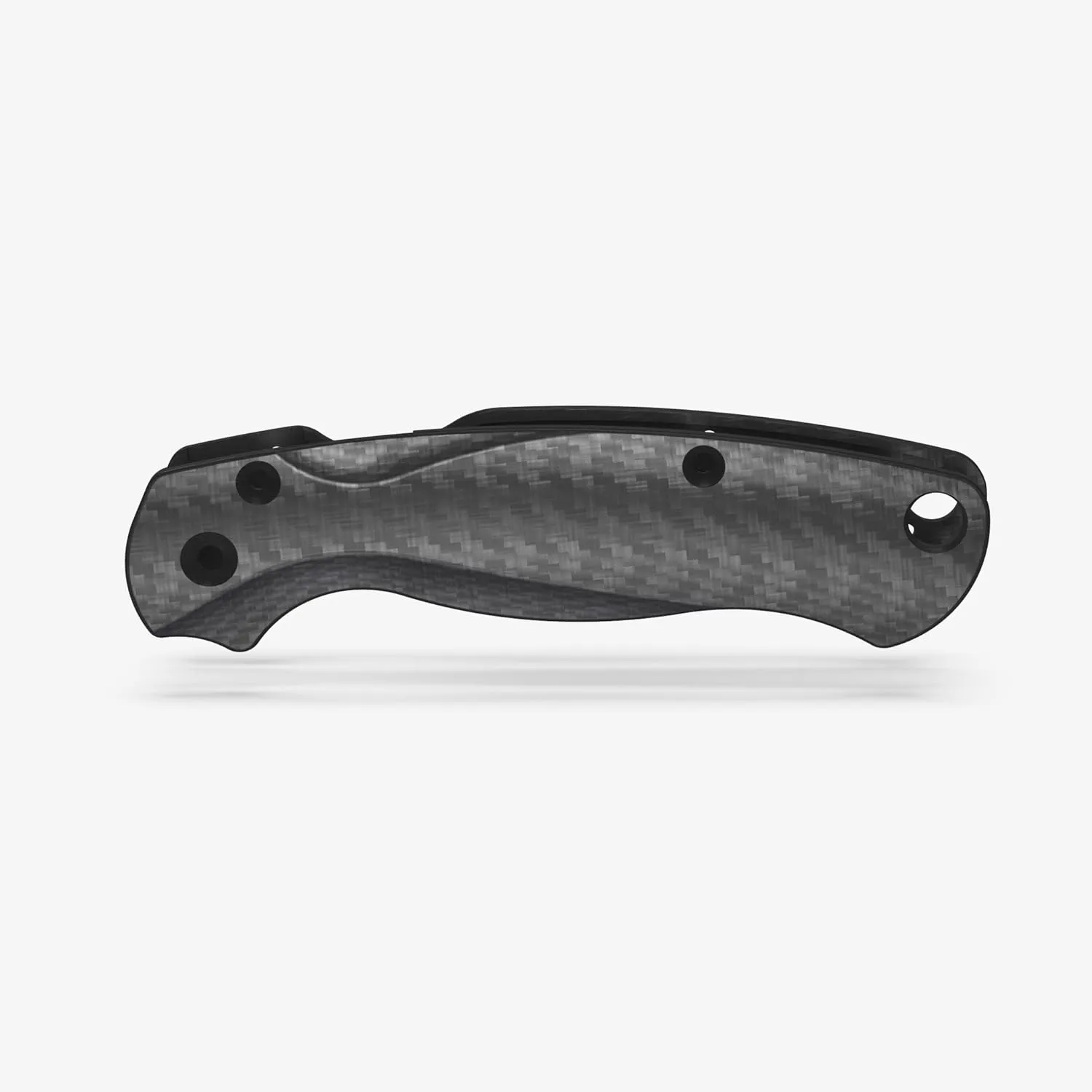 Flytanium Carbon Fiber Scales Compatible with Spyderco Paramilitary 2 EDC Folding Pocket Knife (Basket Weave)