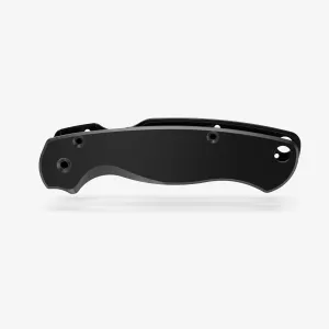 Flytanium Classic Titanium Knife Scales Compatible with Spyderco Paramilitary 2 EDC Knife (Titanium Black)