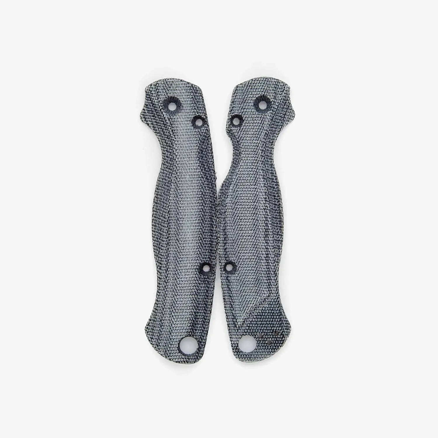 Flytanium Micarta Lotus Scales Compatible with Spyderco Paramilitary 2 EDC Folding Pocket Knife (Black Canvas)