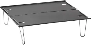 Fold up Table Desk Lightweight Aluminum Camping Table Easy Setup Folding Stool for Outdoor