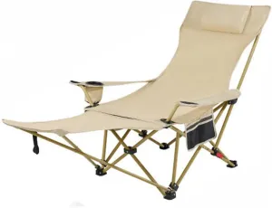 Foldable Recliner, Zero Gravity Chair, for Adults Portable Outdoor Lightweight Sun Chairs with Carry Bag,for Camp Picnics Fishing, Second gear