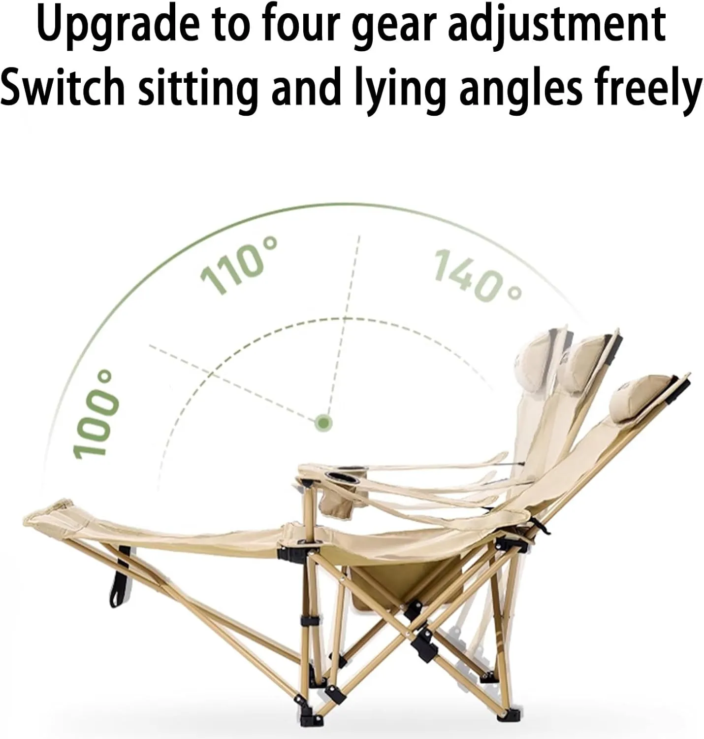 Foldable Recliner, Zero Gravity Chair, for Adults Portable Outdoor Lightweight Sun Chairs with Carry Bag,for Camp Picnics Fishing