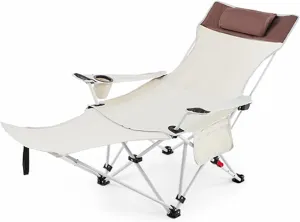 Foldable Recliner, Zero Gravity Chair, for Adults Portable Outdoor Lightweight Sun Chairs with Carry Bag,for Camp Picnics Fishing