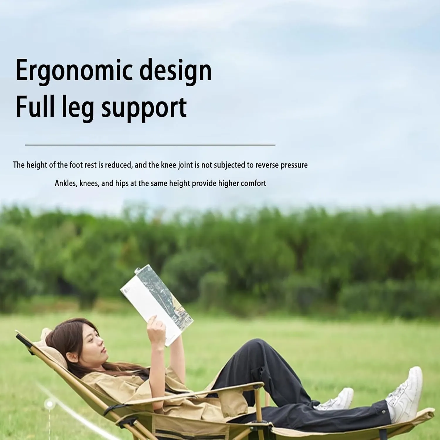 Foldable Recliner, Zero Gravity Chair, for Adults Portable Outdoor Lightweight Sun Chairs with Carry Bag,for Camp Picnics Fishing