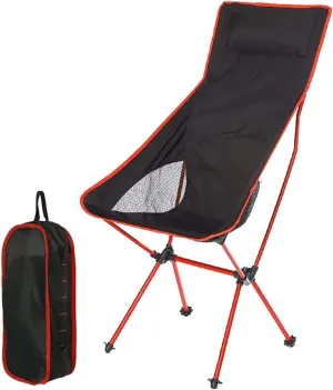 Folding Camping Portable Lightweight Folding Camp Chairs with Storage Bag, Aluminum Alloy Fishing Seat for Hiking Travel Picnic Chairs Foldable(C)