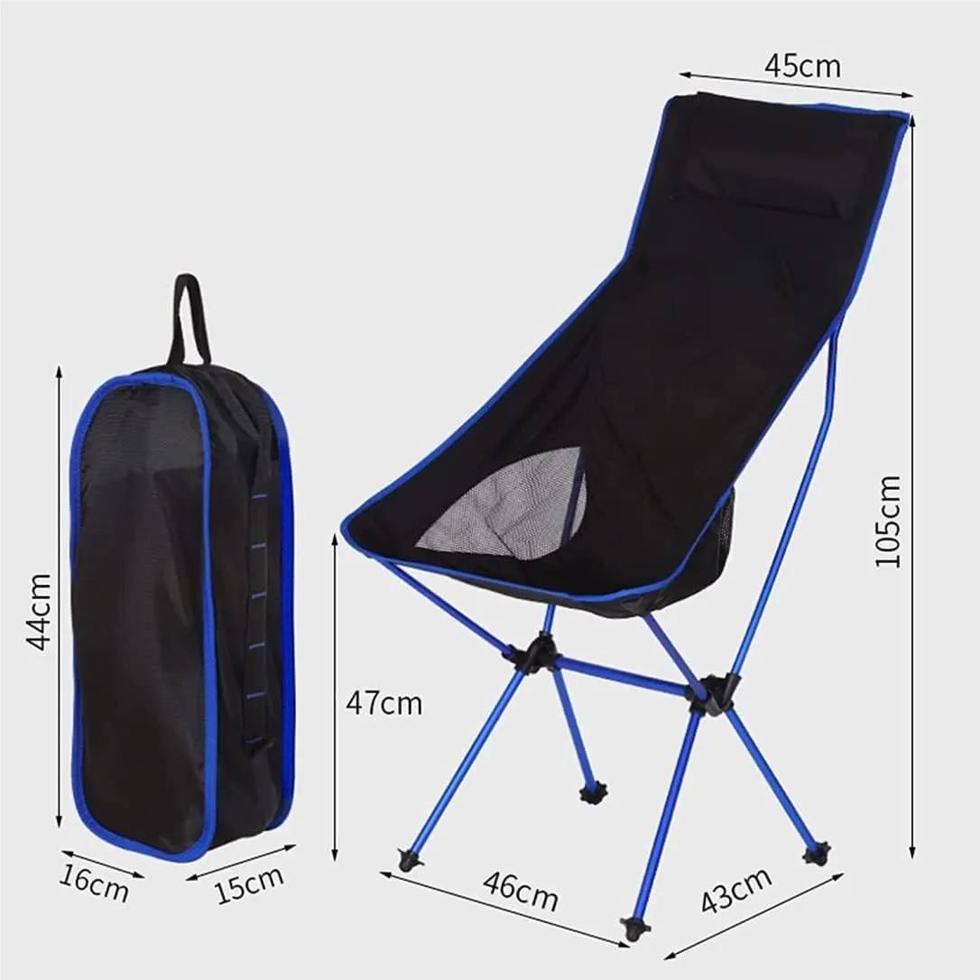 Folding Camping Portable Lightweight Folding Camp Chairs with Storage Bag, Aluminum Alloy Fishing Seat for Hiking Travel Picnic Chairs Foldable(C)