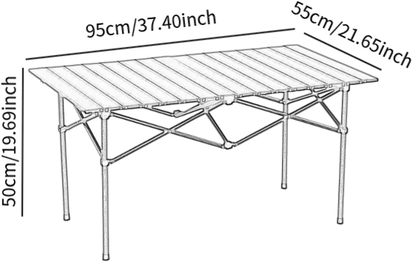 Folding Camping Table 2 to4 Persons Stable Foldable Easy to Set up Side Table for Tailgating Backyard Picnics Bbqs Camping, Beige